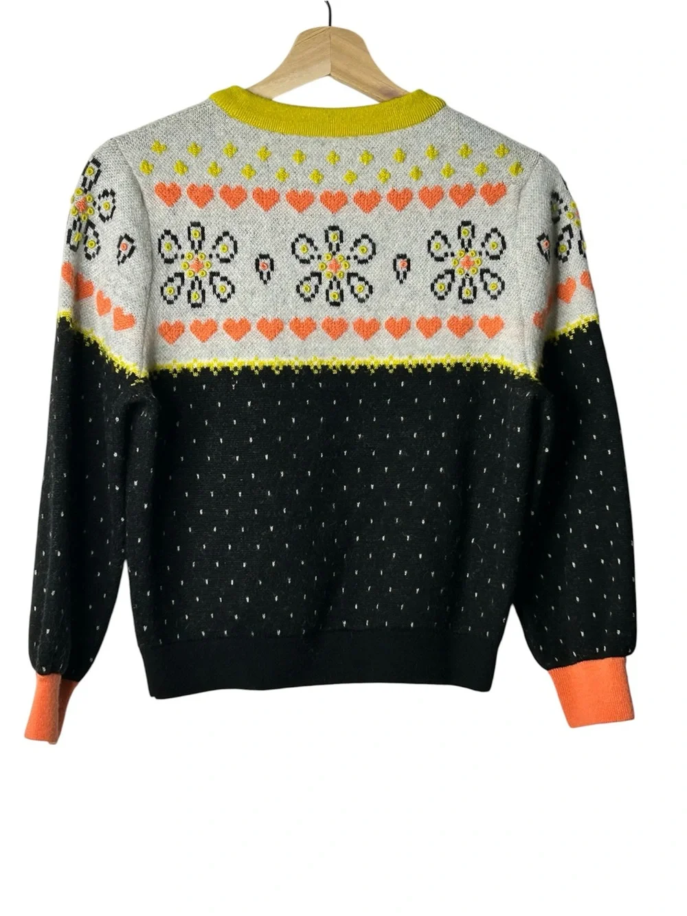 kate spade new york Embroidered Fair Isle Sweater